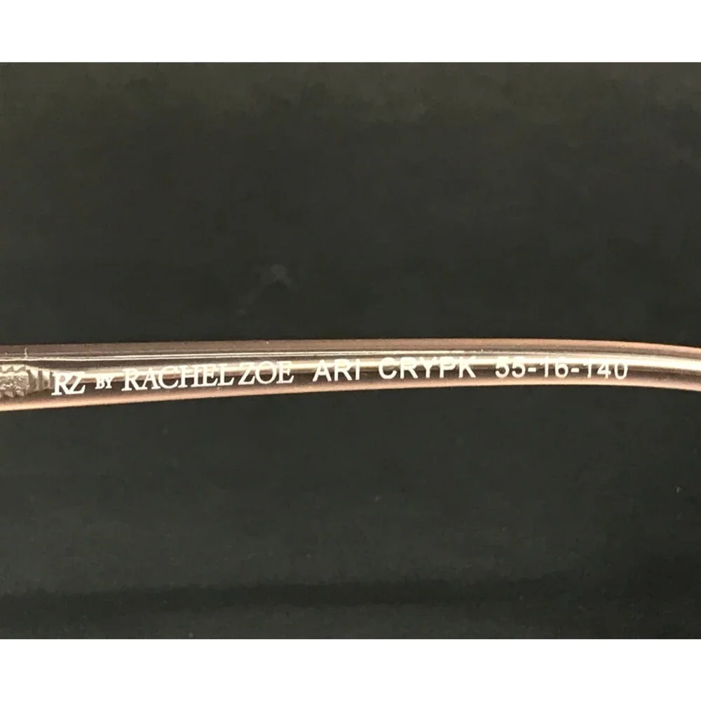 RZ by Rachel Zoe Eyeglasses Frames ARI CRYPK Crytal Pink Cat Eye 55-16-140